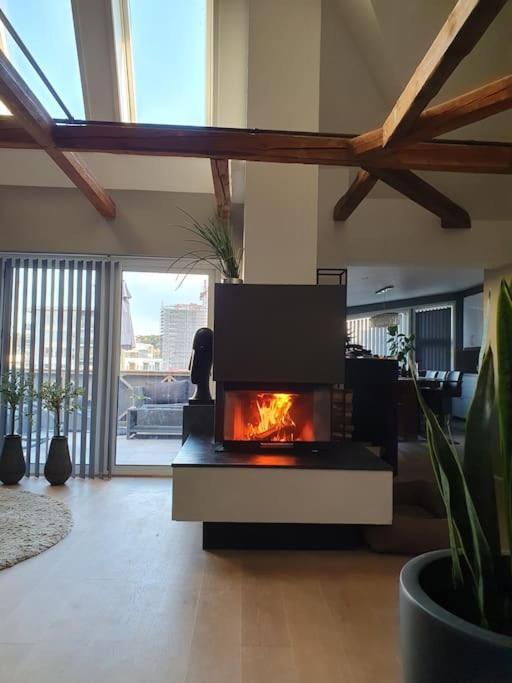 Modern Loftsleilighet Fredrikstad Exterior foto